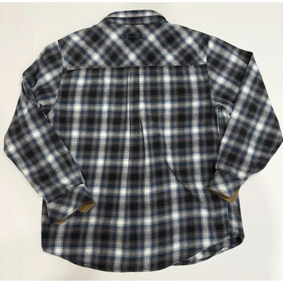 Legendary Whitetail Blue Plaid Flannel Shirt Mens Size Large Tall - Picture 10 of 10
